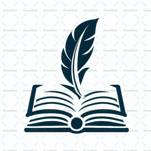 Offenes Buch und Feder